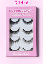 Load image into Gallery viewer, SO PINK BEAUTY Faux Mink Eyelashes Variety Pack 5 Pairs