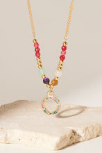 Load image into Gallery viewer, 18K Gold-Plated Hoop Pendant Necklace