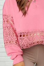 Load image into Gallery viewer, Crochet Snap Button Sweatshirt