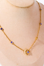 Load image into Gallery viewer, Moon & Star Shape Zircon Pendant Necklace