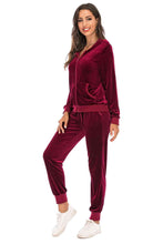Load image into Gallery viewer, Zip-Up Hooded Jacket and Pants Set