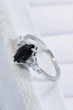 Load image into Gallery viewer, 925 Sterling Silver Black Agate Ring