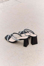 Load image into Gallery viewer, Qupid Level Up Rhinestone Strap Heels