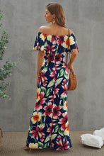 Load image into Gallery viewer, Floral Layered Off-Shoulder Maxi Dress