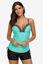 Load image into Gallery viewer, Contrast Sweetheart Neck Swim Cami