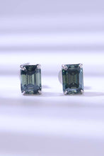 Load image into Gallery viewer, 2 Carat Moissanite Stud Earrings in Green