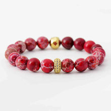 Load image into Gallery viewer, Natural Stone Beaded Bracelet