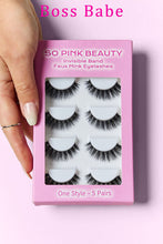 Load image into Gallery viewer, SO PINK BEAUTY Faux Mink Eyelashes 5 Pairs