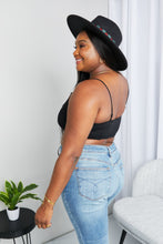 Load image into Gallery viewer, Zenana Full Size Textured Spaghetti Strap Bralette in Black