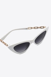 Traci K Collection Chain Detail Cat-Eye Sunglasses