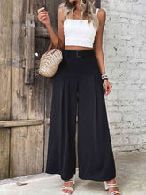 Load image into Gallery viewer, Ruched High Waist Wide Leg Pants