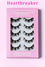 Load image into Gallery viewer, SO PINK BEAUTY Mink Eyelashes 5 Pairs