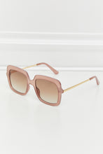 Load image into Gallery viewer, Traci K Collection Square Metal-Plastic Hybrid Temple Sunglasses
