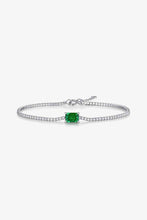 Load image into Gallery viewer, Adored 1 Carat Lab-Grown Emerald Bracelet
