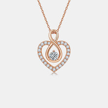 Load image into Gallery viewer, 1 Carat Moissanite 925 Sterling Silver Heart Shape Necklace