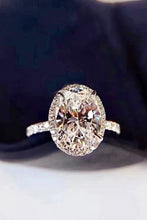 Load image into Gallery viewer, 2 Carat Moissanite 18k Platinum-Plated Ring