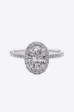 Load image into Gallery viewer, 2 Carat Moissanite 18k Platinum-Plated Ring