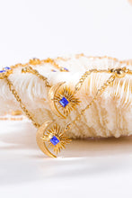 Load image into Gallery viewer, Moon & Star Shape Zircon Pendant Necklace