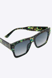 Traci K Collection UV400 Patterned Polycarbonate Square Sunglasses