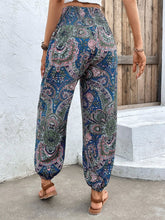 Load image into Gallery viewer, Printed Smocked Waist Pants