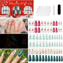 Load image into Gallery viewer, 72-Piece Christmas Theme ABS Press-On Nails
