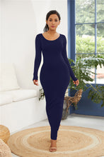 Load image into Gallery viewer, Basic Sweet long sleeve maxi dress