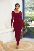 Load image into Gallery viewer, Basic Sweet long sleeve maxi dress