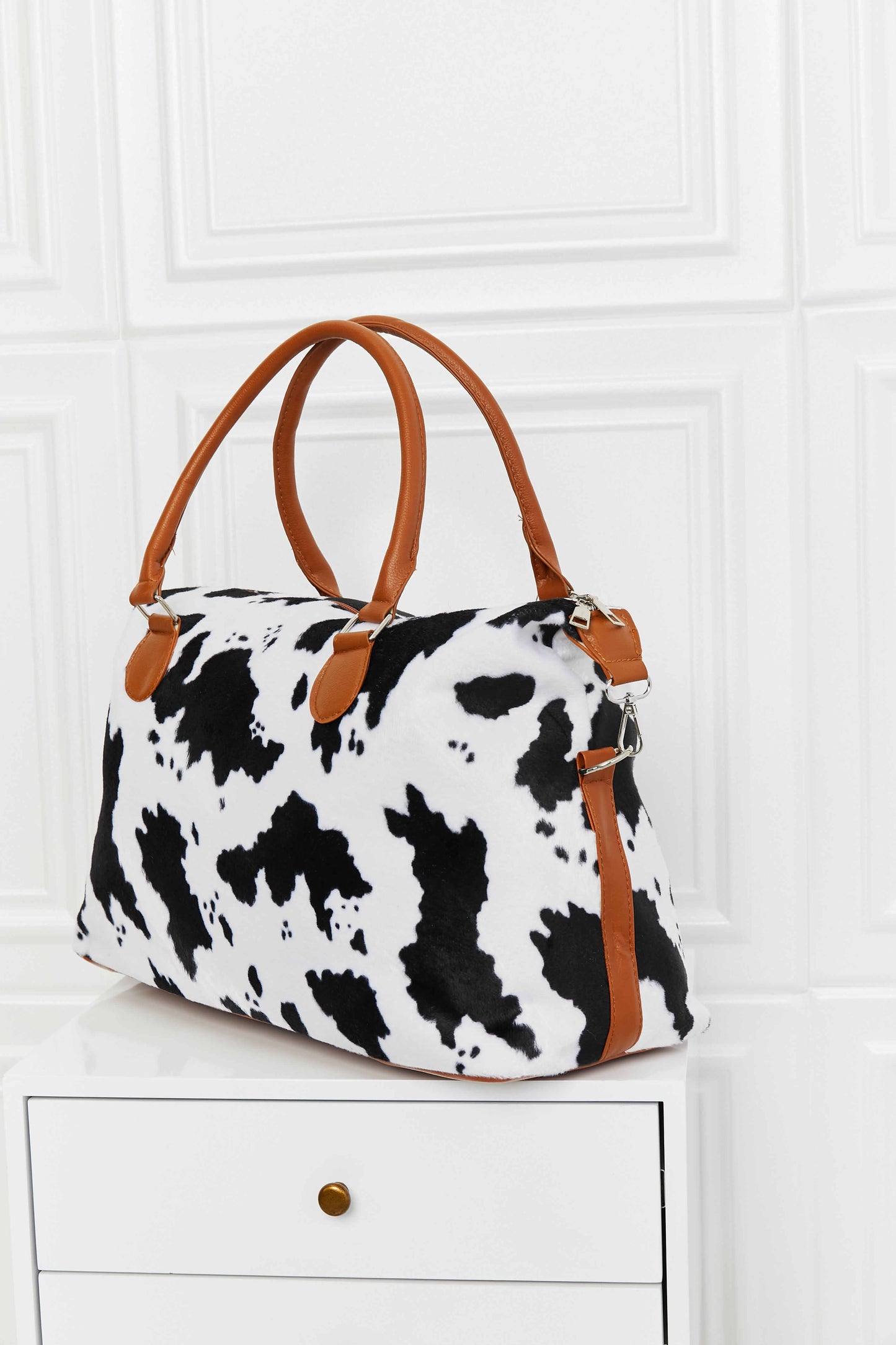 Traci K Collection Animal Print Brushed Weekender Bag