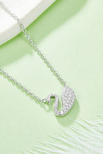 Load image into Gallery viewer, Moissanite Swan 925 Sterling Silver Necklace