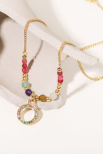 Load image into Gallery viewer, 18K Gold-Plated Hoop Pendant Necklace