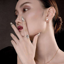 Load image into Gallery viewer, 6 Carats Emerald Cut Sterling Silver Simulated Diamond Wedding Engagement Ring