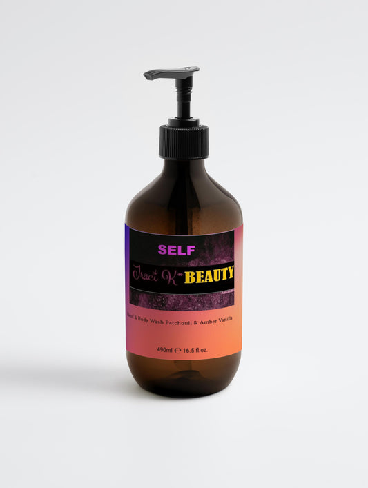 SELF by Traci K Beauty Hand & Body Wash, Patchouli & Amber Vanilla (Hydrating and Smooth)