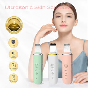 Traci K Beauty Ultrasonic Skin Scrubber USB Plug Facial Blackhead Remover Face Massager Skincare Tools Products Face Cleansing Acne