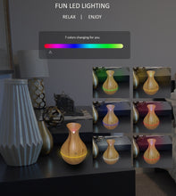 Load image into Gallery viewer, Portable Ultrasonic Air Humidifier Aromatherapy Diffuser Essential Oil Mini Car Home Mist Maker Defusers USB Humificador LED