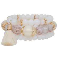 Load image into Gallery viewer, Crazy FengShu Natural Stone Strand Bracelets For Women Elastic 3 Layers Charm Bracelet Bangles Womens Wristband Gift Jewelry Gift