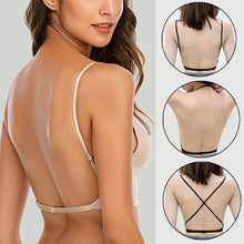 Load image into Gallery viewer, Sexy Backless Bra Lace Deep U Low Back Bralette Thin Cup Brassiere Halter Soft Seamless Elastic Underwear Tank Tops Encaje Mujer