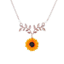 Load image into Gallery viewer, Sunflower Pendant Alloy Necklace For Women Creative Imitation Pearl Jewelry 🌻 UKraine support buying this product
