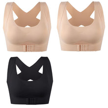 Load image into Gallery viewer, 1pcs/2pcs/3pcs Women Bras For Women Push Up Bra Posture Corrector Bralette Front Closure Female Underwear Cross Back Tops