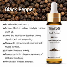 Load image into Gallery viewer, 10ml Pure Natural Essential Oils -Jasmine Lavender Rose Vanilla Mint Sage Cinnamon Bergamot Tea Tree Oil with Dropper