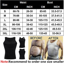 Load image into Gallery viewer, Be-In-Shape Men Slimming Body Shaper Waist Trainer Vest Tummy Control Posture Shirt Back Correction Abdomen Tank Top Shaperwear