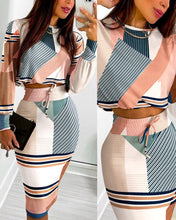 Load image into Gallery viewer, Midi Skirt Tshirt Set Women Two Piece Set