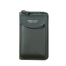 Load image into Gallery viewer, Wallet women Diagonal PU multifunctional mobile phone clutch bag Ladies purse large capacity travel card holder passport cover