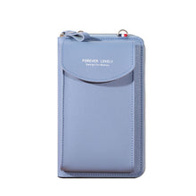 Load image into Gallery viewer, Wallet women Diagonal PU multifunctional mobile phone clutch bag Ladies purse large capacity travel card holder passport cover