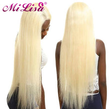 Load image into Gallery viewer, Burgundy Straight Lace Front Human Hair Wig 613  Blonde Orange Blue Lace Front Wig Brazilian Remy HD Lace Frontal Wigs For Women