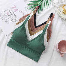 Load image into Gallery viewer, Fitstyle Women Sports Bra back bra Quick Dry Padded Shockproof Gym Fitness Running Sport Brassiere Tops Push Up Bras Sports Bra Crop Top