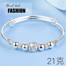 Load image into Gallery viewer, 3 Style New 925 sterling silver Lucky Charm Bracelet Cuff Bracelets For Women Bangles Fashion Jewelry