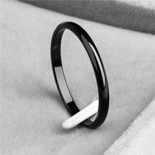 Load image into Gallery viewer, Titanium Steel Rose Gold Anti-allergy Smooth Simple Wedding Couples Rings Bijouterie for Man or Woman Gift Women Wedding Rings