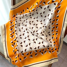 Load image into Gallery viewer, 70*70cm Fashion Silk Satin Hair Scarf Women Handkerchief Printed Female Square Head Bandana Small Neck muffler hijab lady gir