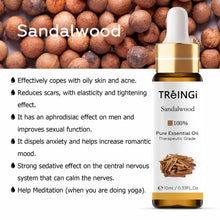 Load image into Gallery viewer, 10ml Pure Natural Essential Oils -Jasmine Lavender Rose Vanilla Mint Sage Cinnamon Bergamot Tea Tree Oil with Dropper