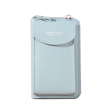 Load image into Gallery viewer, Wallet women Diagonal PU multifunctional mobile phone clutch bag Ladies purse large capacity travel card holder passport cover